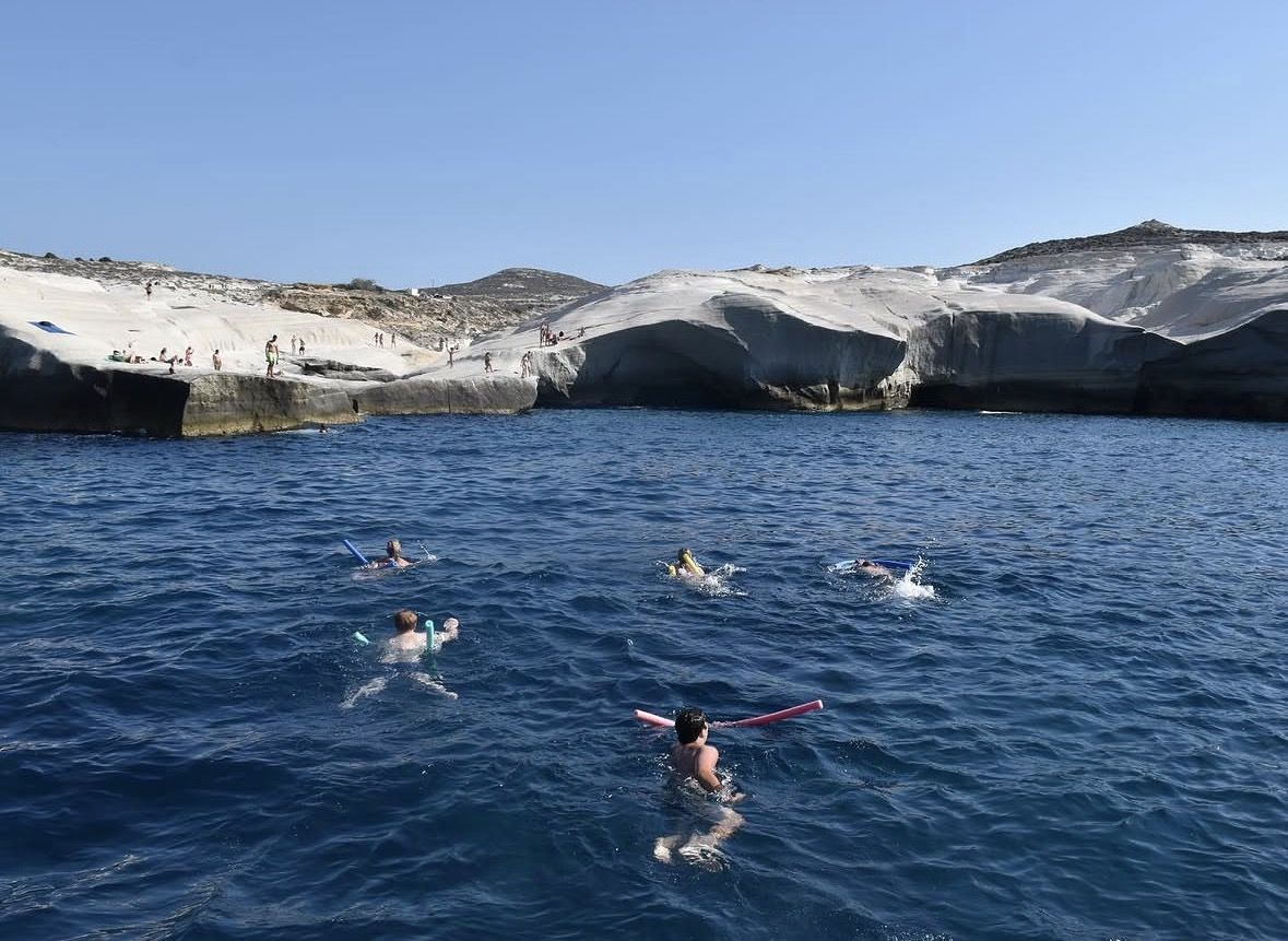 Sailing Boat Small Group Kleftiko and Sikia Cave West of Milos